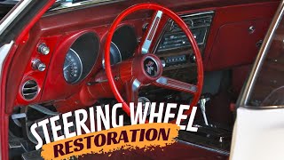 Cracked or damaged vintage car Steering wheel repair.  1968 Pontiac Firebird