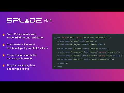 Laravel Splade -
