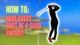 HOW TO GUARANTEE A GOOD GOLF SWING EVERY TIME😎🤩(This is possible right now!)