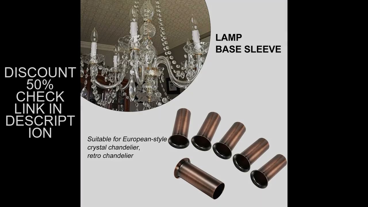 12pcs Chandelier Lamp Base Cover Heat Resistant Iron Lighting Parts For European Crystal Chandeliers