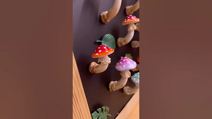 Making a Realistic Mushroom – A New Style!#mushroomart #claycraft #fridgemagnets
