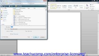 Microsoft Office Word 2013 Tutorial Creating Basic Documents 2.8 Employee Group Training