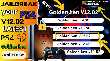 PS4 jailbreak v12.02 nieuwste Goldenhen Voor alle modellen met usb