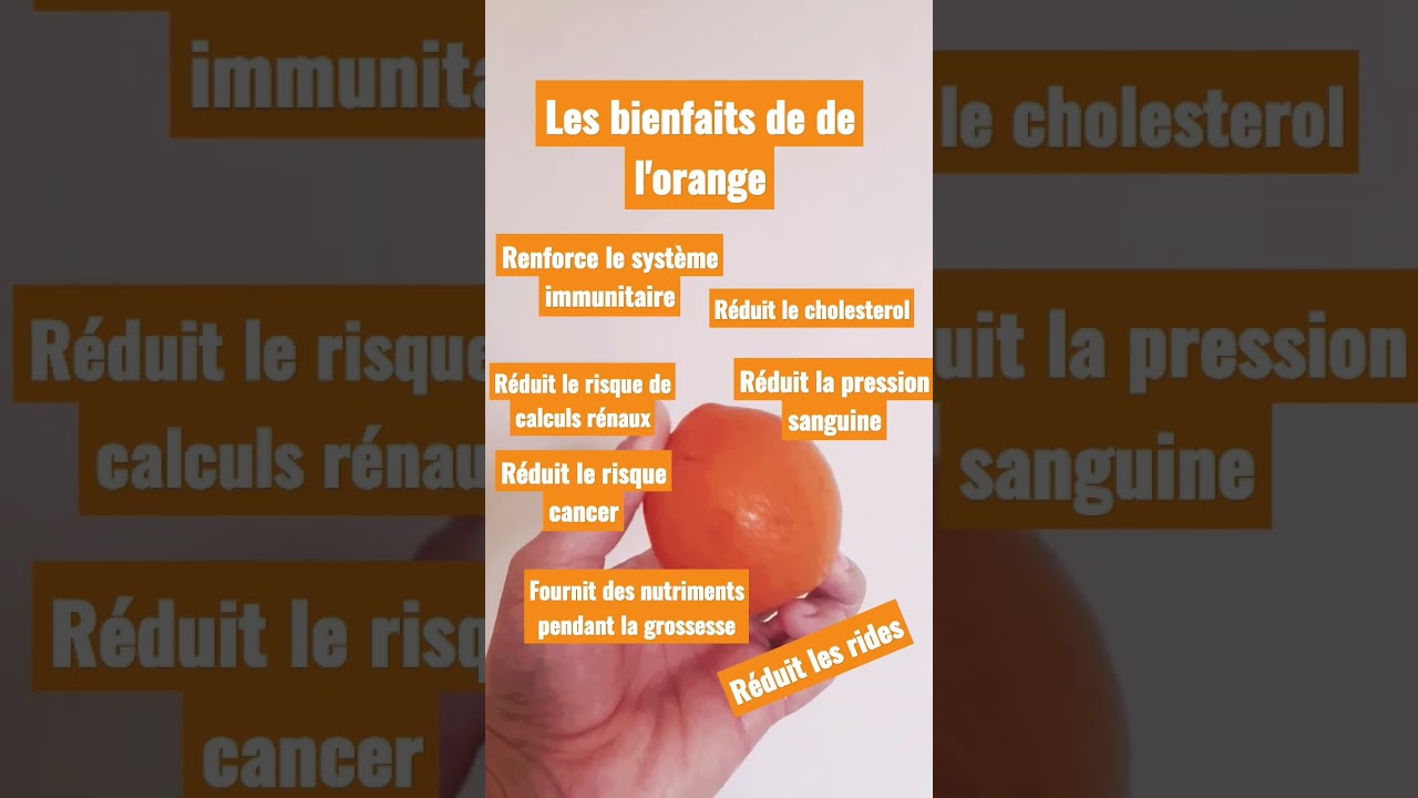 Les bienfaits  de l'orange
