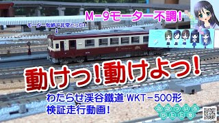鉄道模型】M-9モーター不調！TOMIXさん「わたらせ渓谷鐵道 WKT-500形