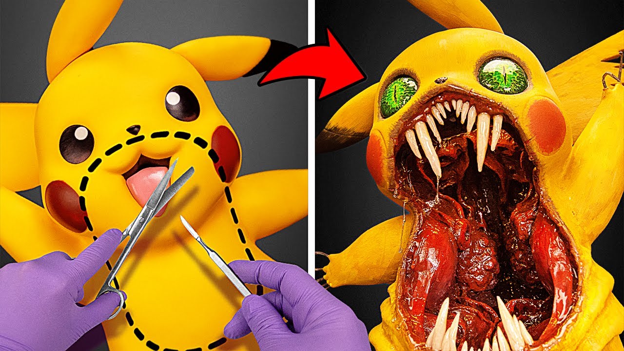 Transformation Of Cute Pikachu Into Terrifying Monster - YouTube