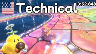 Rainbow Road - 3:52.848 - Technical πΊπΈ (Mario Kart World world record)