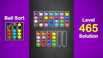 Ball Sort Puzzle Solution Level 465