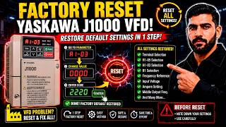 1 Secret Parameter That Completely Resets Your Yaskawa J1000 VFD Back to Factory Default ✅ 100%