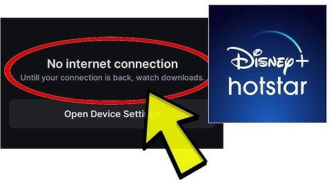 How To Fix Disney+ Hotstar App No internet connection Problem Solved