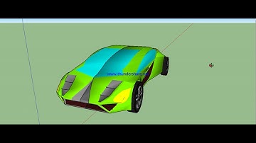 Sketchup car video animation. 3d car animation.
