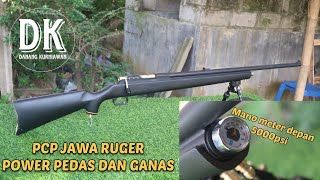 GANAS & PEDAS !! || Tes Power PCP Jawa Ruger 5000psi ||