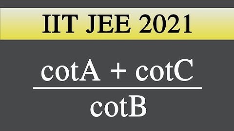 IIT-JEE Advance 2021 || Solution of triangle (Easiest question OF JEE 2021)