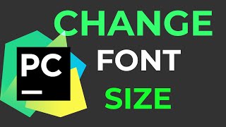 How to change font size in PyCharm How to change font size in PyCharm