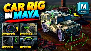 CAR RIGGING IN MAYA 2026 🚙 | Complete Car Rig Tutorial | Maya 3D Animation