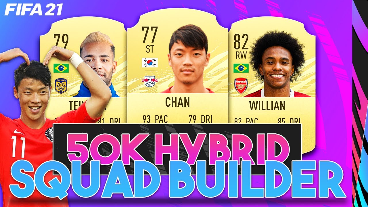 FIFA 21 INSANE 50K HYBRID SQUAD BUILDER w/ HWANG HEE CHAN, ALEX TEIXEIRA & WILLIAN! 