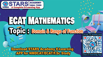Domain And Range of Functions FSC ECAT Mathematics Discussion | ECAT Mathematics