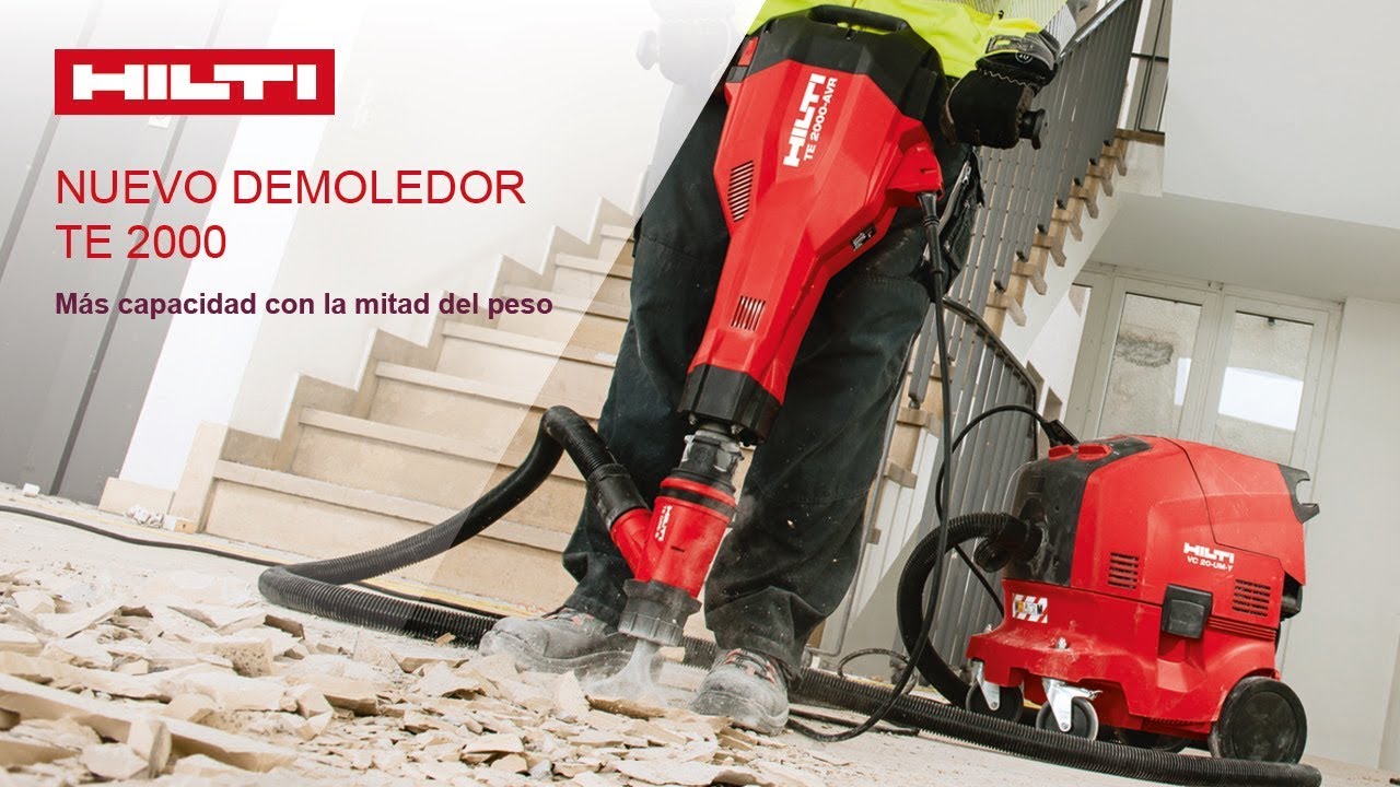 Hilti TE 2000 - La relación ideal entre peso y potencia - YouTube