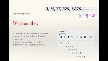 Difference Equations   Video 1