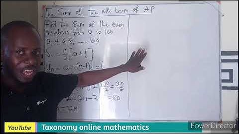 Finding the sum of all even numbers from 2 to 100 | Arithmetic Progression