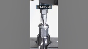 Screwdriver Bit Test - Phillips Bit | Smashing Science #shorts