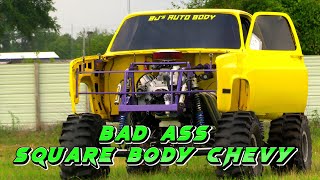 BAD ASS SQUARE BODY CHEVY MUD TRUCK BUILD