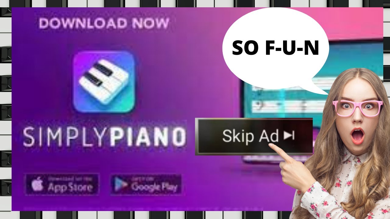 Simply piano ads that i can not simply avoid