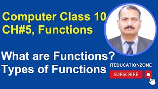 Programming in C Language, Computer Class 10 Unit 5, Functions, What are Functions, How to program