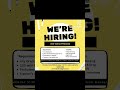 #hiring #jobs #opportunity #motivation #reels #viralvideo #college #chandigarhjobs #interview