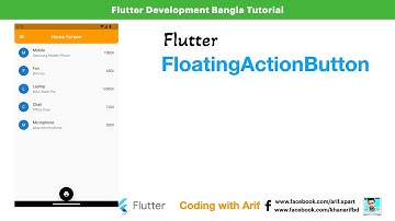 2.11 - Floating Action Button - Flutter tutorial for beginners