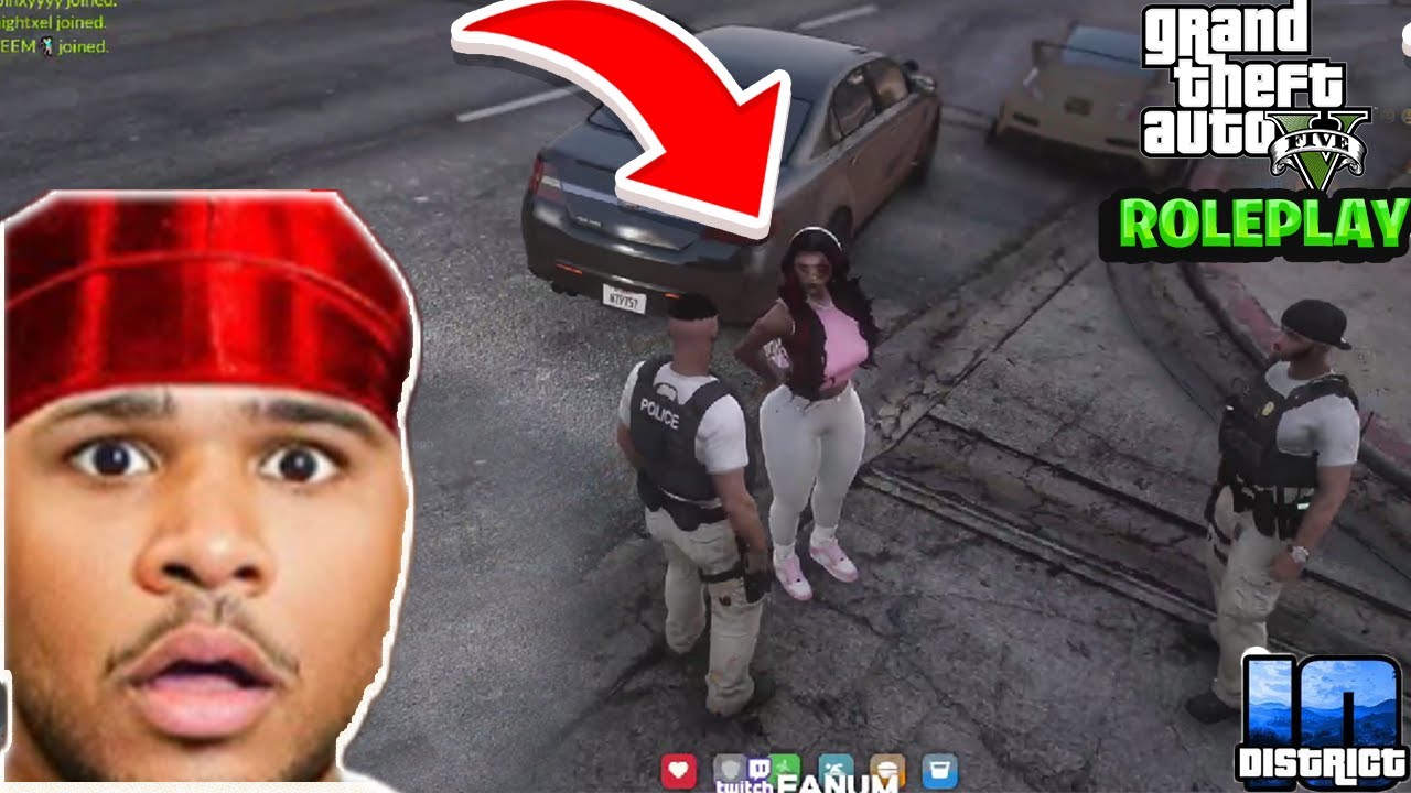Fanum GTA RP Hunter Walker (She had sum crazy in her pockets) - YouTube