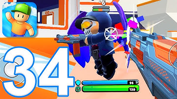 Stumble Guys - Gameplay Walkthrough Part 34 - Nerf Update: Blaster Base (iOS, Android)