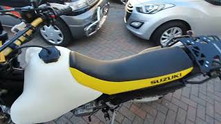 1996 suzuki dr650se walkaround and startup video, for sale on ebay 374201728042