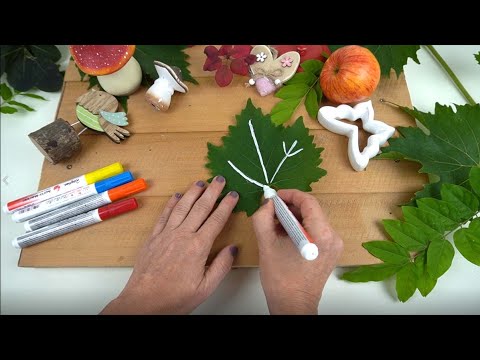 Video: Herbsthandwerk: Eine Vase Mit Blättern