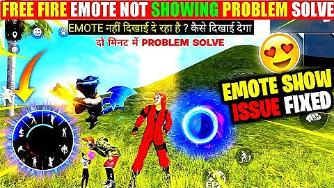 Emote Not Showing Problem Free Fire 🧐 | Free Fire Me Emote Show Nahi Ho Rah Hai | FF New Emote