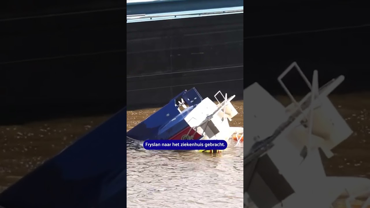 Boten botsten tegen elkaar in Friesland