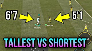 TALLEST VS SHORTEST PLAYERS IN FiFA MOBILE 23 !!! WHO’S BETTER 🤔