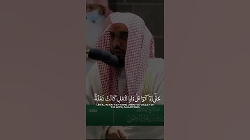 حَتَّى إِذَا أَتَوْا عَلَى وَادِ النَّمْلِ - القارئ عبدالله الجهني