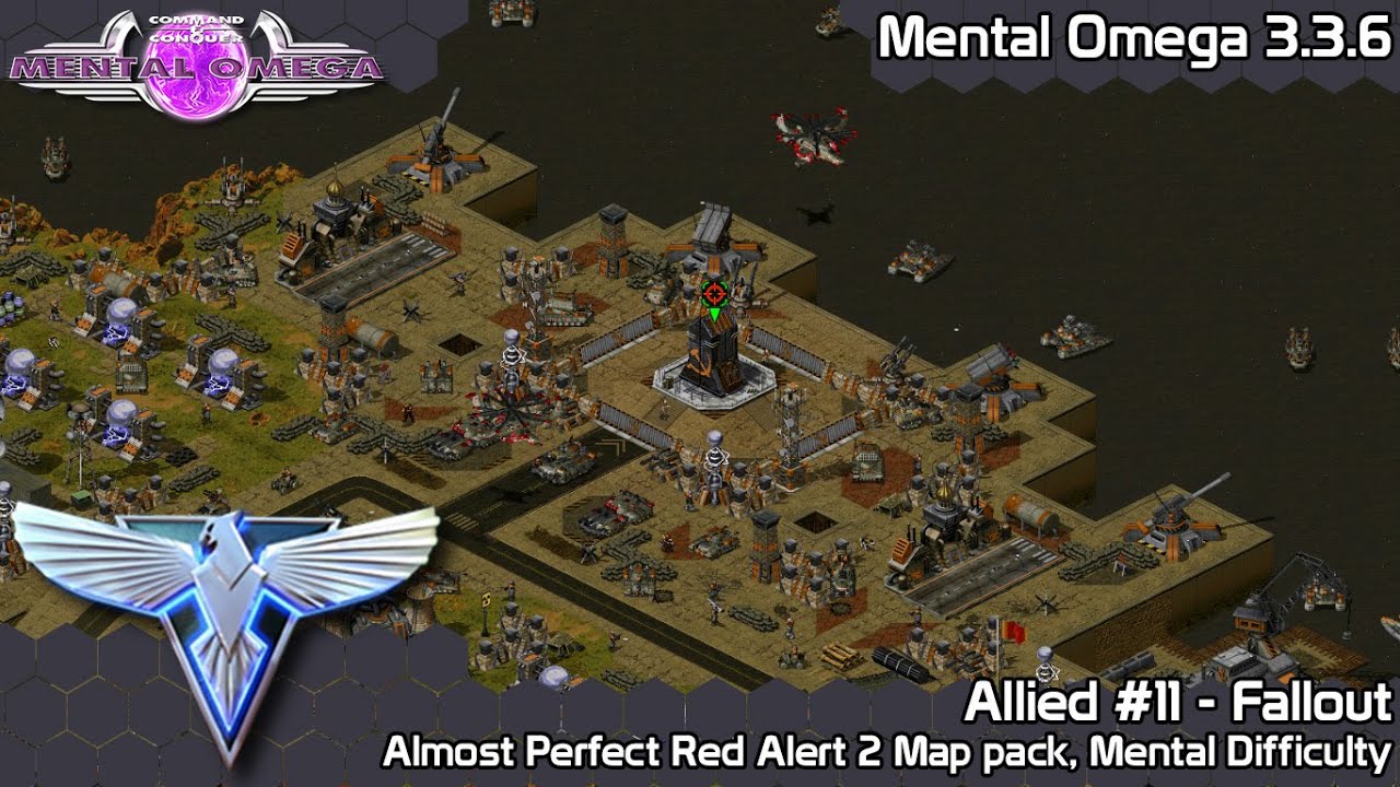 C&C Mental Omega 3.3.6 - Almost Perfect RA2 Map pack - A11 Fallout on Mental Difficulty
