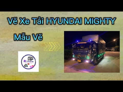 How To Draw A HYUNDAI MIGHTY Truck | Vẽ Xe Tải HYUNDAI MIGHTY by NTT Painting
