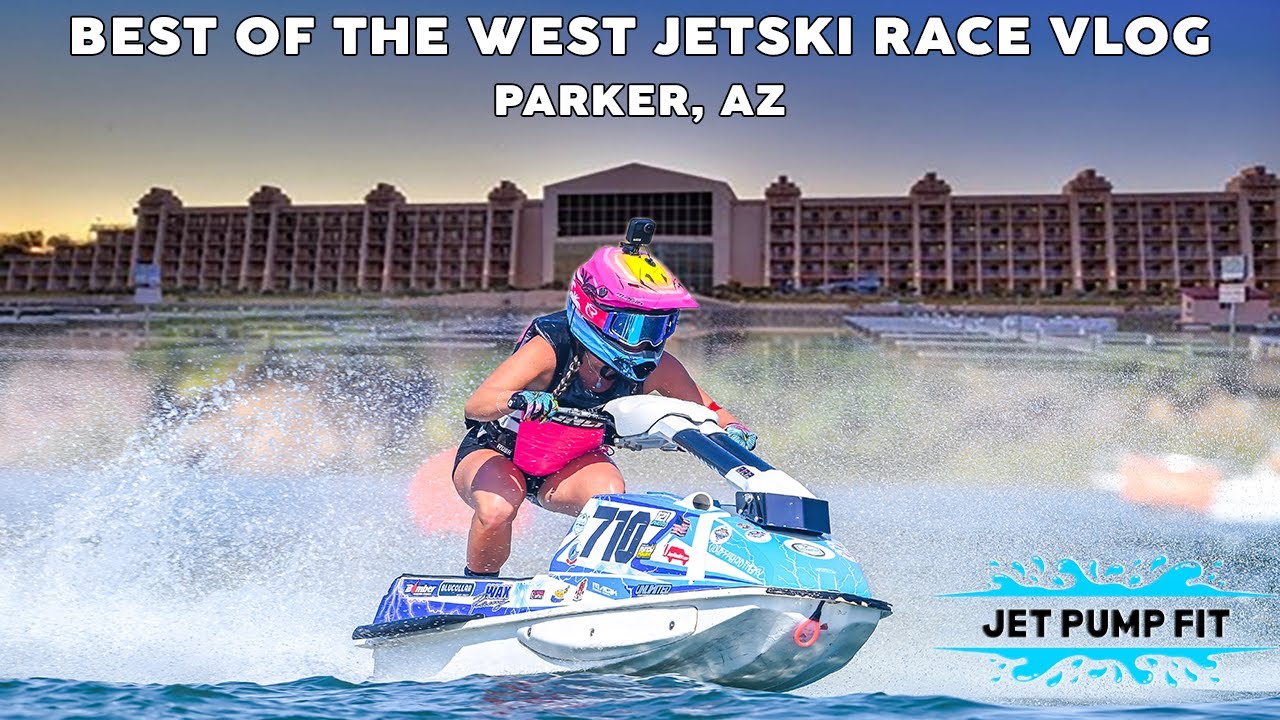Jetski Racing Parker AZ  T-boned mid race!