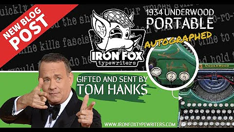 The Iron Fox got a package from Tom Hanks!