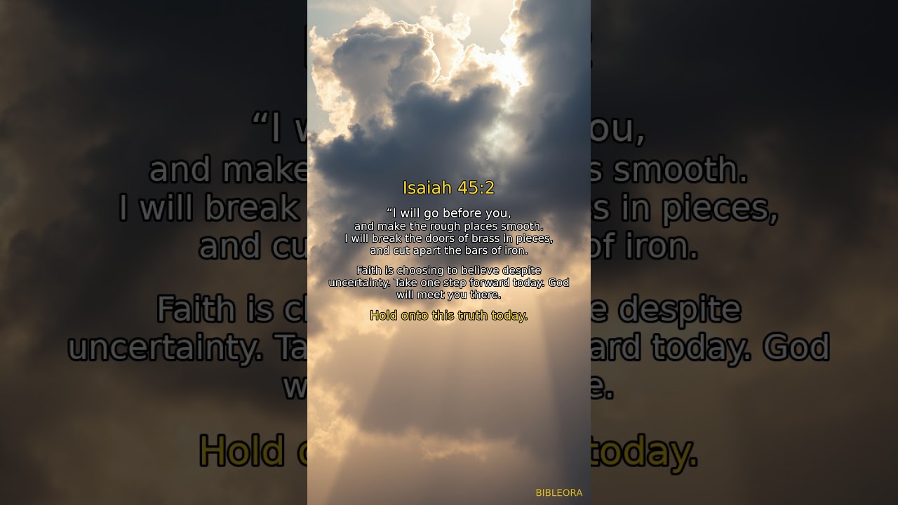 📖 HOLY BIBLE: Strengthen Your Faith | Isaiah 45:2 #shorts
