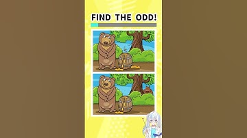 FIND THE ODD!!Find 5 mistakes!　#quiz  #challenge  #shorts  #game  #findthedifference #puzzle #games