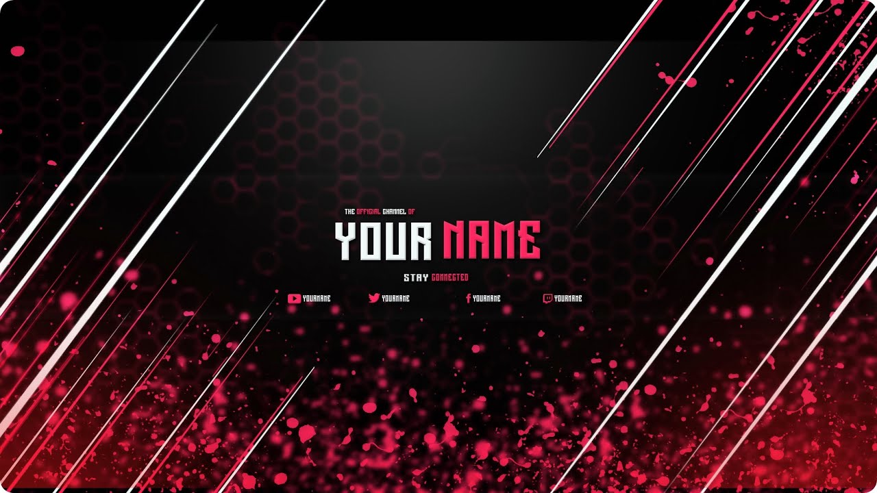 FREE YouTube Banner Template photoshop  cs6 YouTube