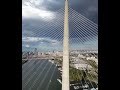 DJI Mini 3 recording of Ada Bridge in Belgrade Serbia just before storm #shorts