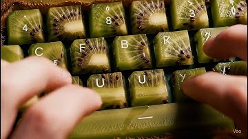 🍉과즙 터지는 과일 키보드 타건 ASMR 🎧💥 | AI Fruit Keyboard Typing ASMR