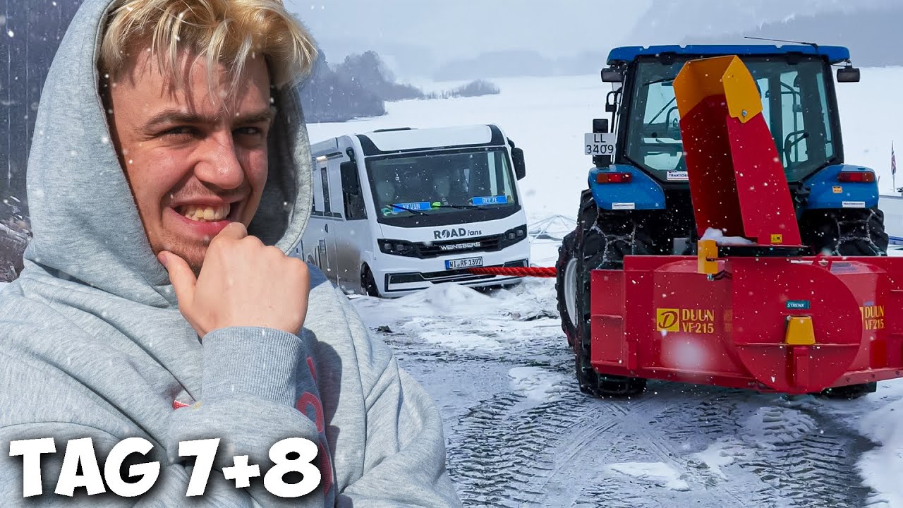 Wir stecken in 1 METER Schnee fest...