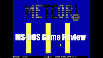 Meteor! -1981 - MS-DOS Game Review