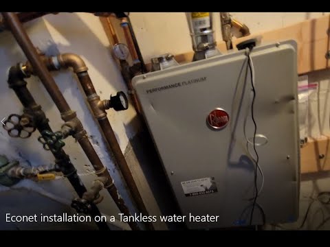 Econet installation on a Tankless water heater